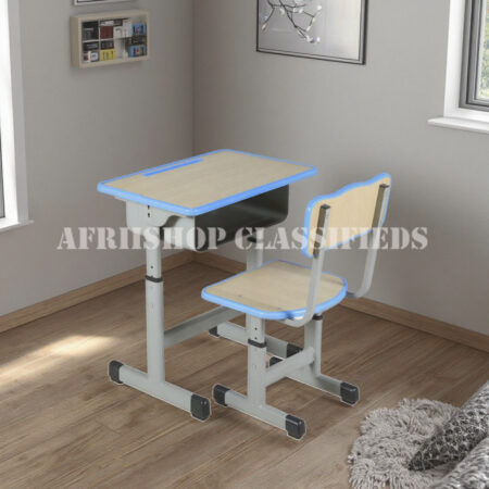 Kids Desk And Seat: Brown Kids Desk And Seat For Study