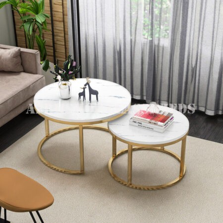 Dining Table: Modern Nesting Dining Coffee Table