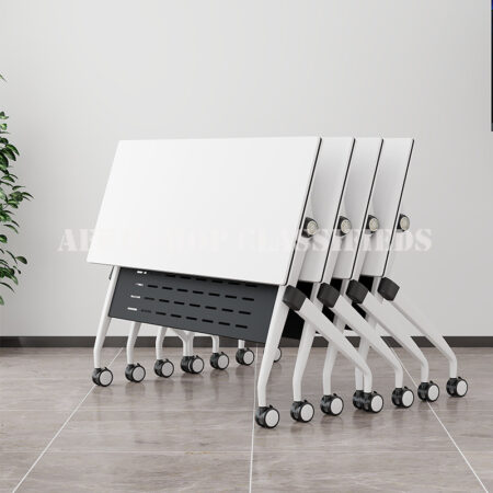 Office Table; 1.2m White Foldable Table