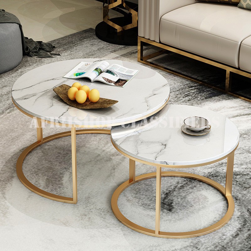 Dining Table: Modern Nesting Dining Coffee Table
