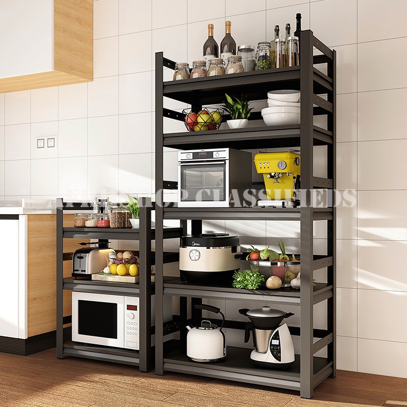 Office Bookshelf: 5 Tier Black Office Bookshelf