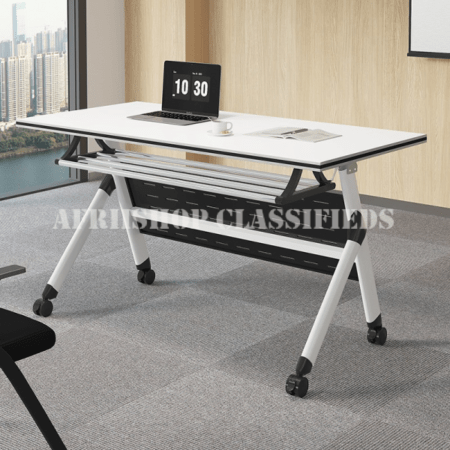 Office Table; Moveable Folding Office Table