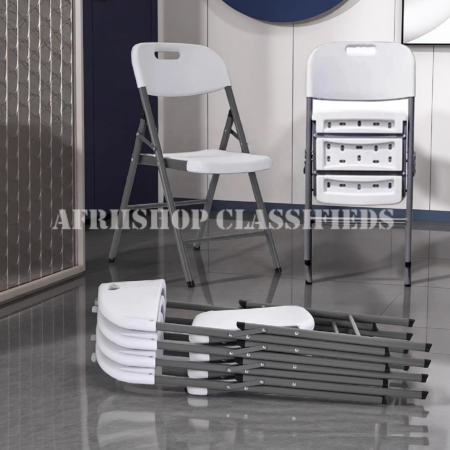 Outdoor Chairs;Patio Foldable Stackable Plastic Chair