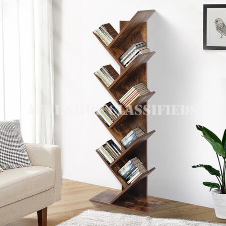 Bookcases&Bookshelves:8 Tier Wooden Home Office Bookshelf