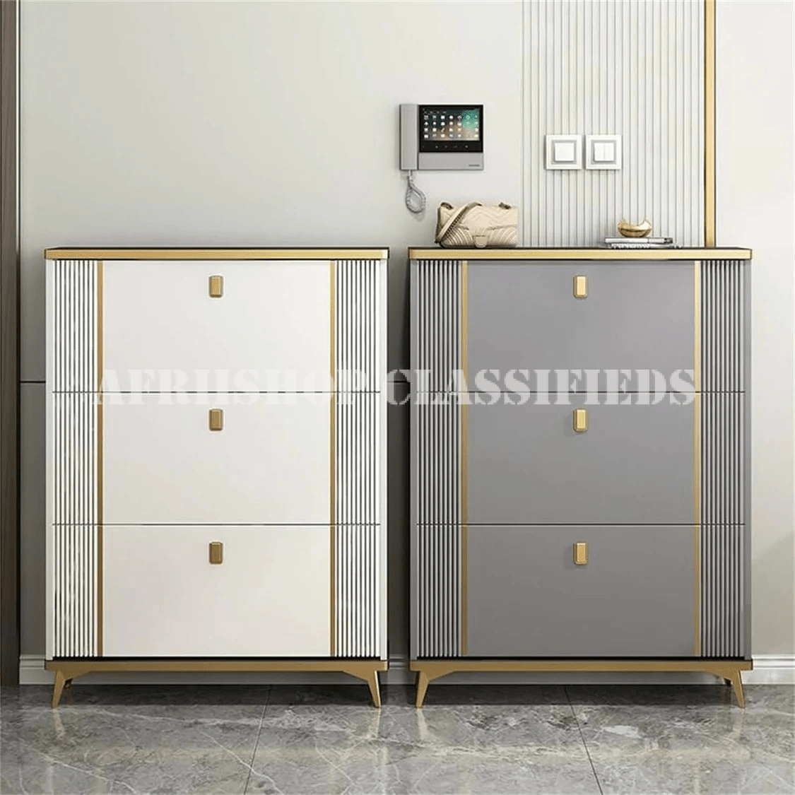 Shoe Cabinets : Flip Down Shoe Storage Cabinet