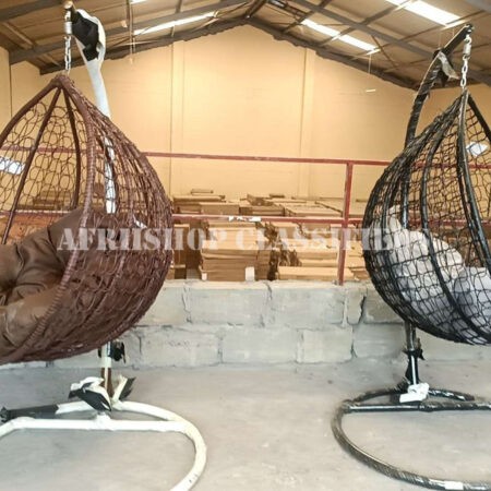 Home Chairs; Outdoor Rattan Steel Patio Hanging Egg Chair