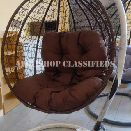 Home Chairs; Outdoor Rattan Steel Patio Hanging Egg Chair