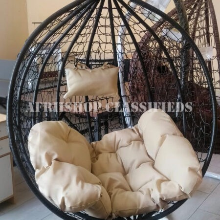 Home Chairs; Outdoor Rattan Steel Patio Hanging Egg Chair