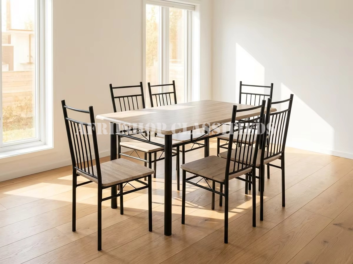 Dining Tables; Dining Table Set With Iron Legs