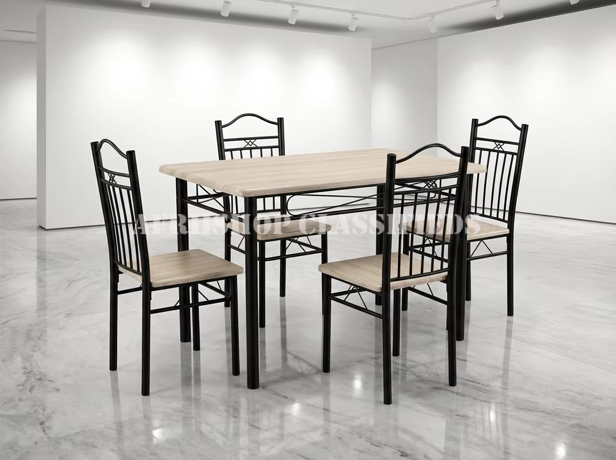 Dining Tables; Dining Table Set With Iron Legs