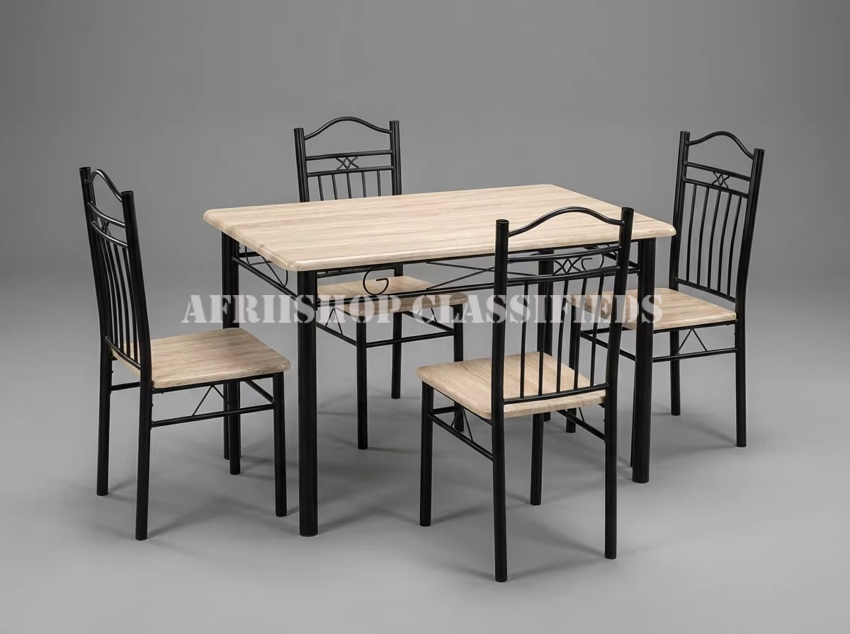 Dining Tables; Dining Table Set With Iron Legs