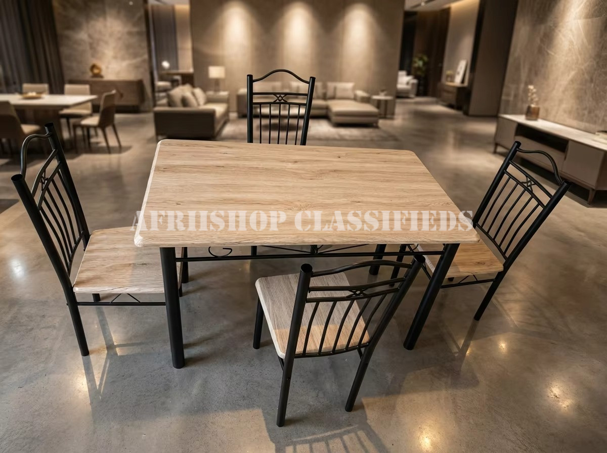 Dining Tables; Dining Table Set With Iron Legs