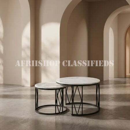 Coffee Tables; Modern Design Home Round Metal Legs Coffee Table