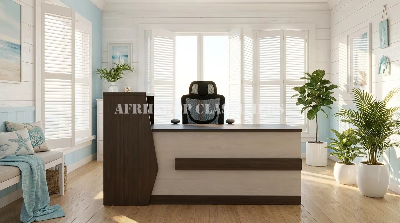 Reception Tables; Customized Logo Modern Reception Desk