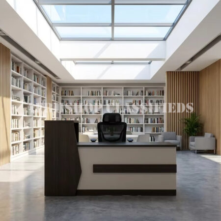 Reception Tables; Customized Logo Modern Reception Desk