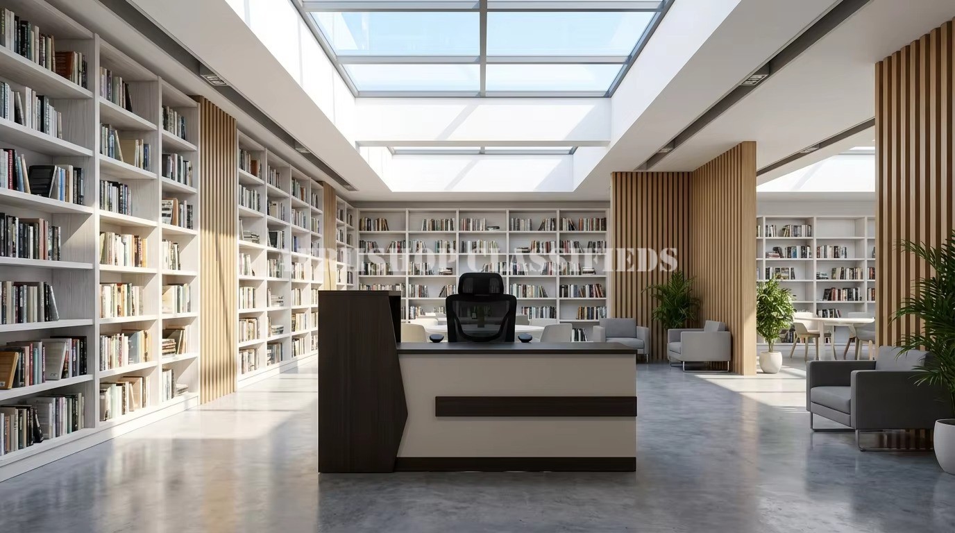 Reception Tables; Customized Logo Modern Reception Desk