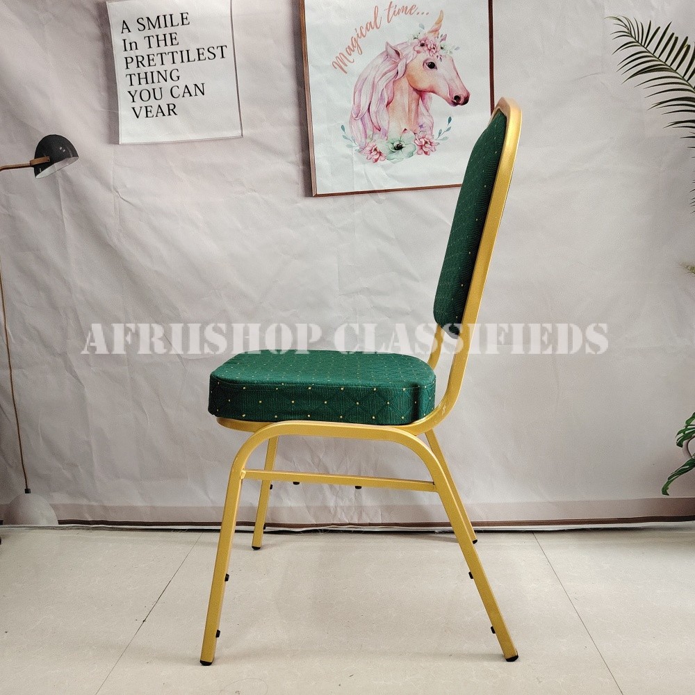 Conference Chairs; High-backed Stackable Stainless Steel Banquet Chair
