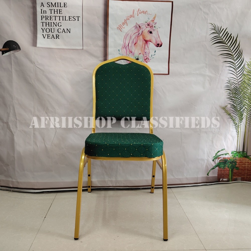 Conference Chairs; High-backed Stackable Stainless Steel Banquet Chair