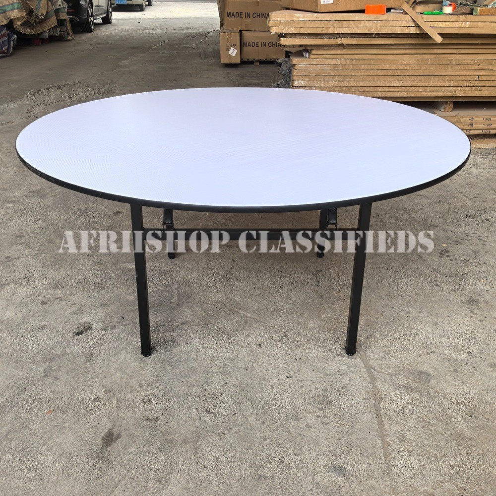 Office Table; 1.5M Round Foldable Office Table