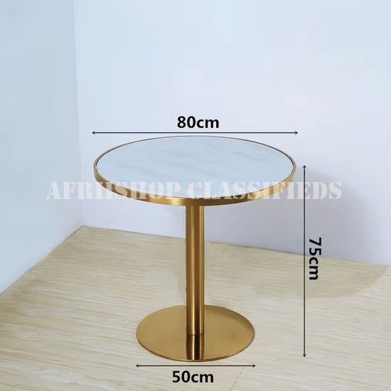 Dining Table; White Round Dining Table