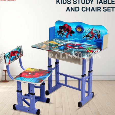 Kid’s Furniture; Adjustable Height Kid’s Desk and Chair