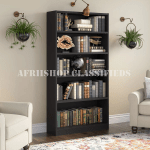 Bookshelves;5-Tier Wooden Custom Bookshelf