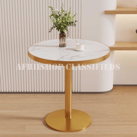 Dining Table; White Round Dining Table