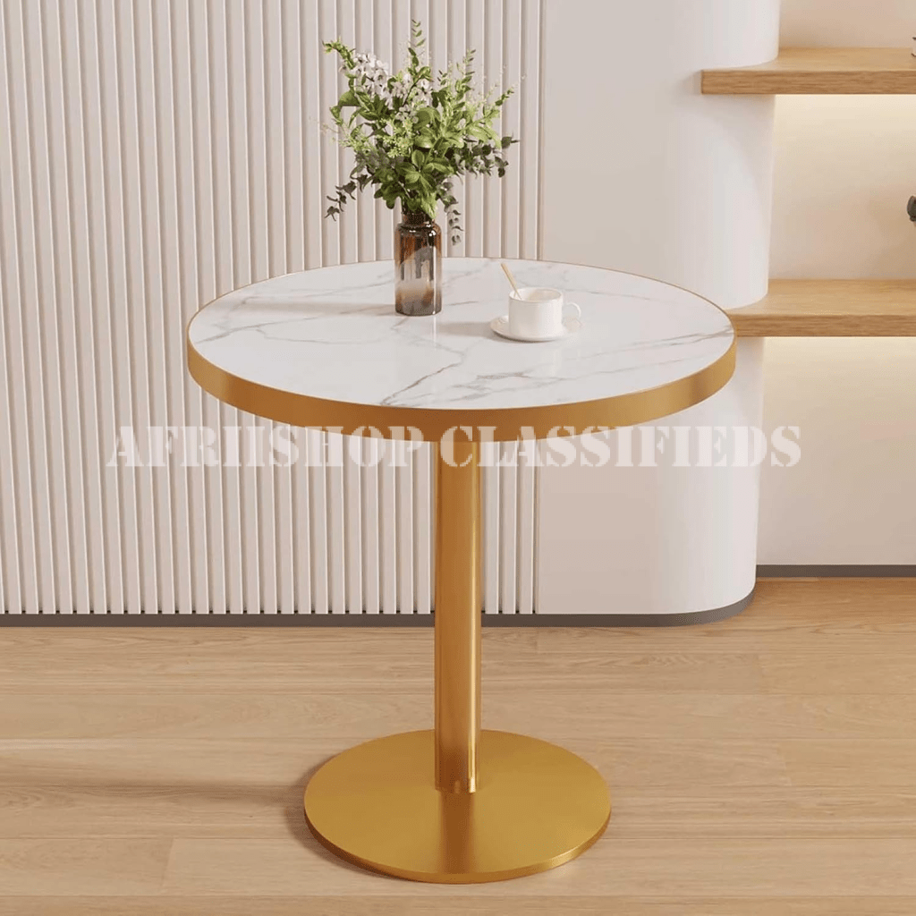 Dining Table; White Round Dining Table