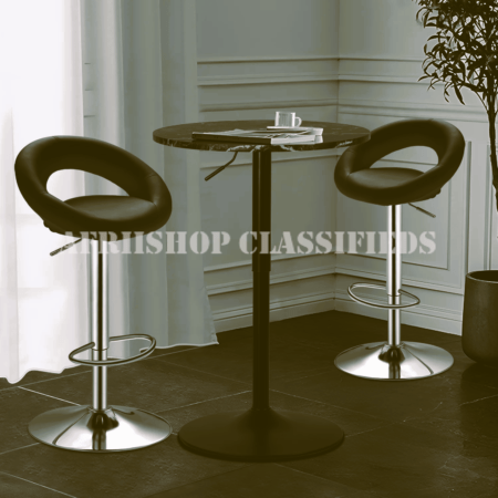 Adjustable Leather Counter Barstools