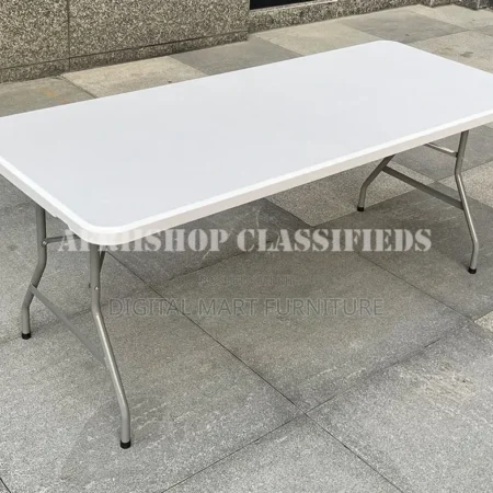 Foldable Table : White Foldable Plastic Dining Table