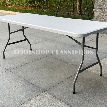 Foldable Table : White Foldable Plastic Dining Table