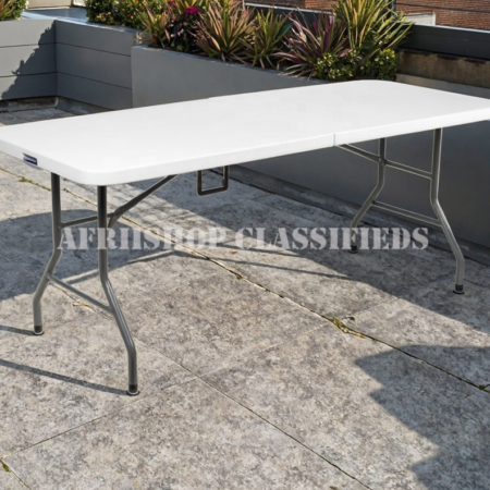 Foldable Table : White Foldable Plastic Dining Table