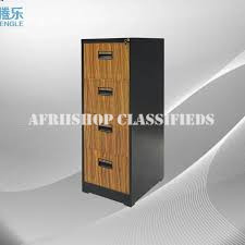 Cabinets; 4-Drawer Metallic Office Cabinet