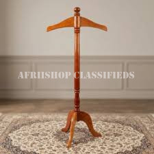 Coat Hanger;Executive Mahogany Coat Hanger Stand –
