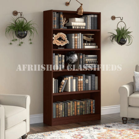 Bookshelves;5-Tier Wooden Custom Bookshelf