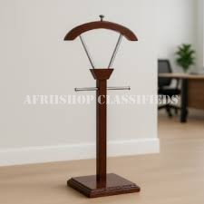 Office Coat Hanger;Mahogany Executive Office Coat Hanger