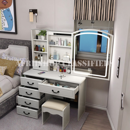 Dressing Table;Vanity Dressing Mirror With Sliding Mirror
