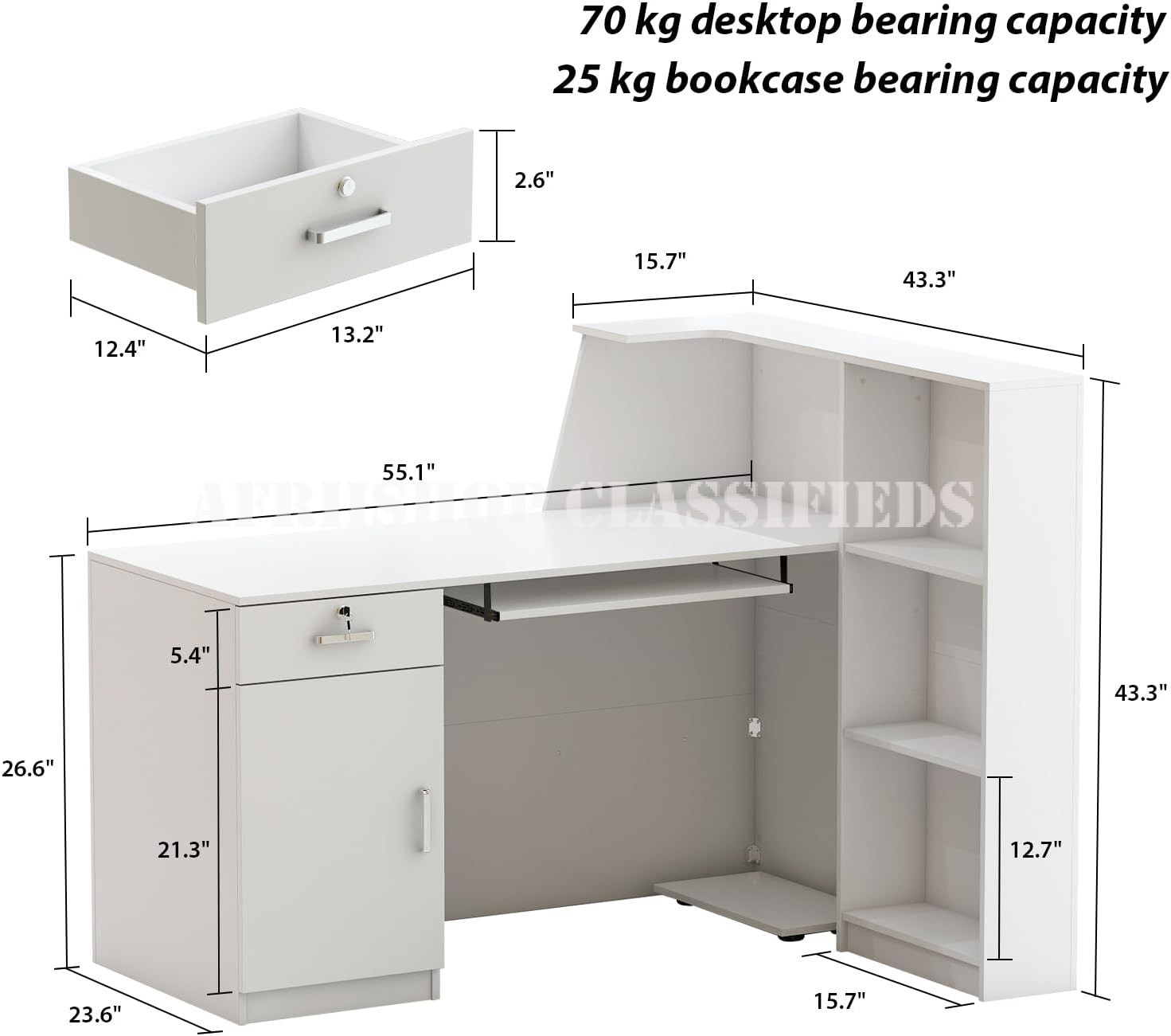 Reception Desk;Rectangular Wood Reception Desk