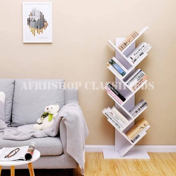 Bookcases&Bookshelves:8 Tier Wooden Home Office Bookshelf