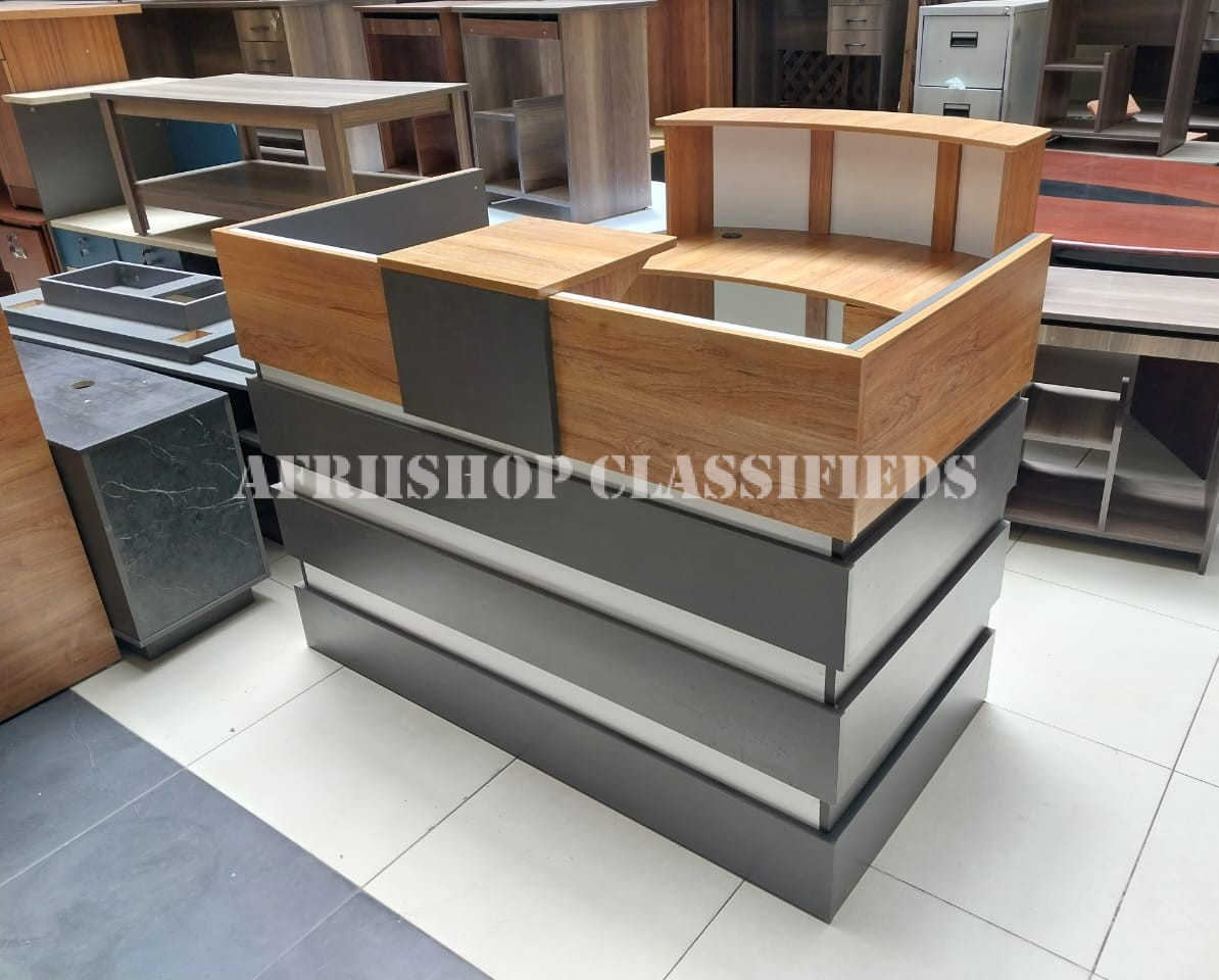 Reception Desk; Rectangular Wooden 140cm Front Office Desk