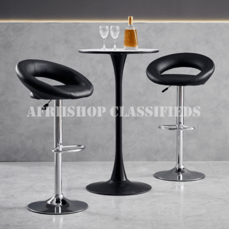 Adjustable Leather Counter Barstools