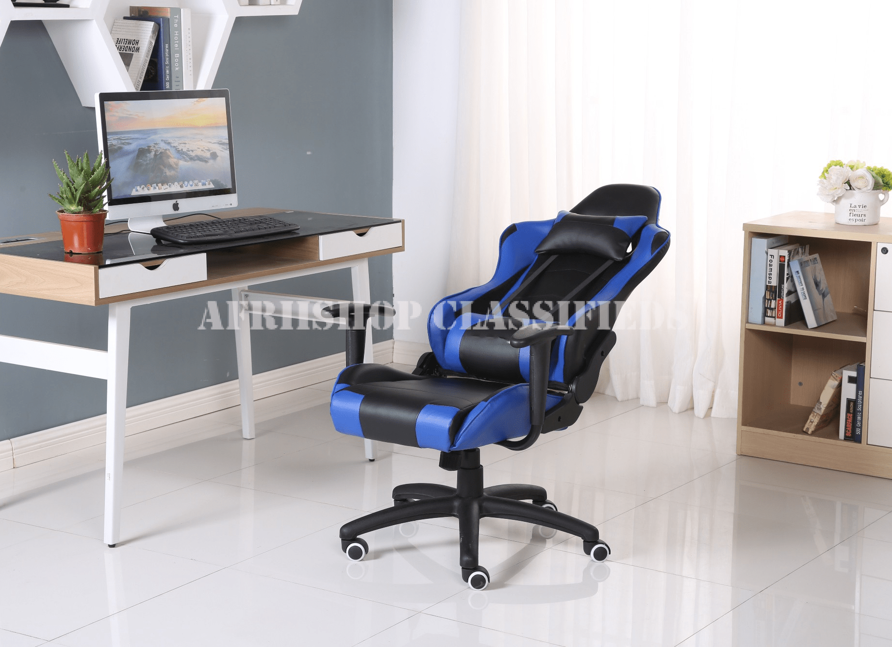 Gaming Chair; Leather High Back Gaming Chair