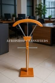 Office Coat Hanger;Mahogany Executive Office Coat Hanger