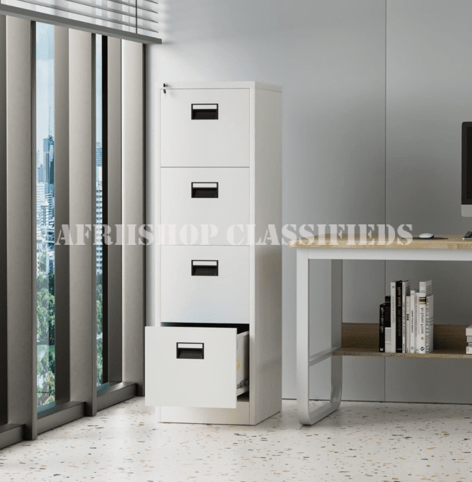 Office Cabinet; Steel 4 Drawer Office Cabinet