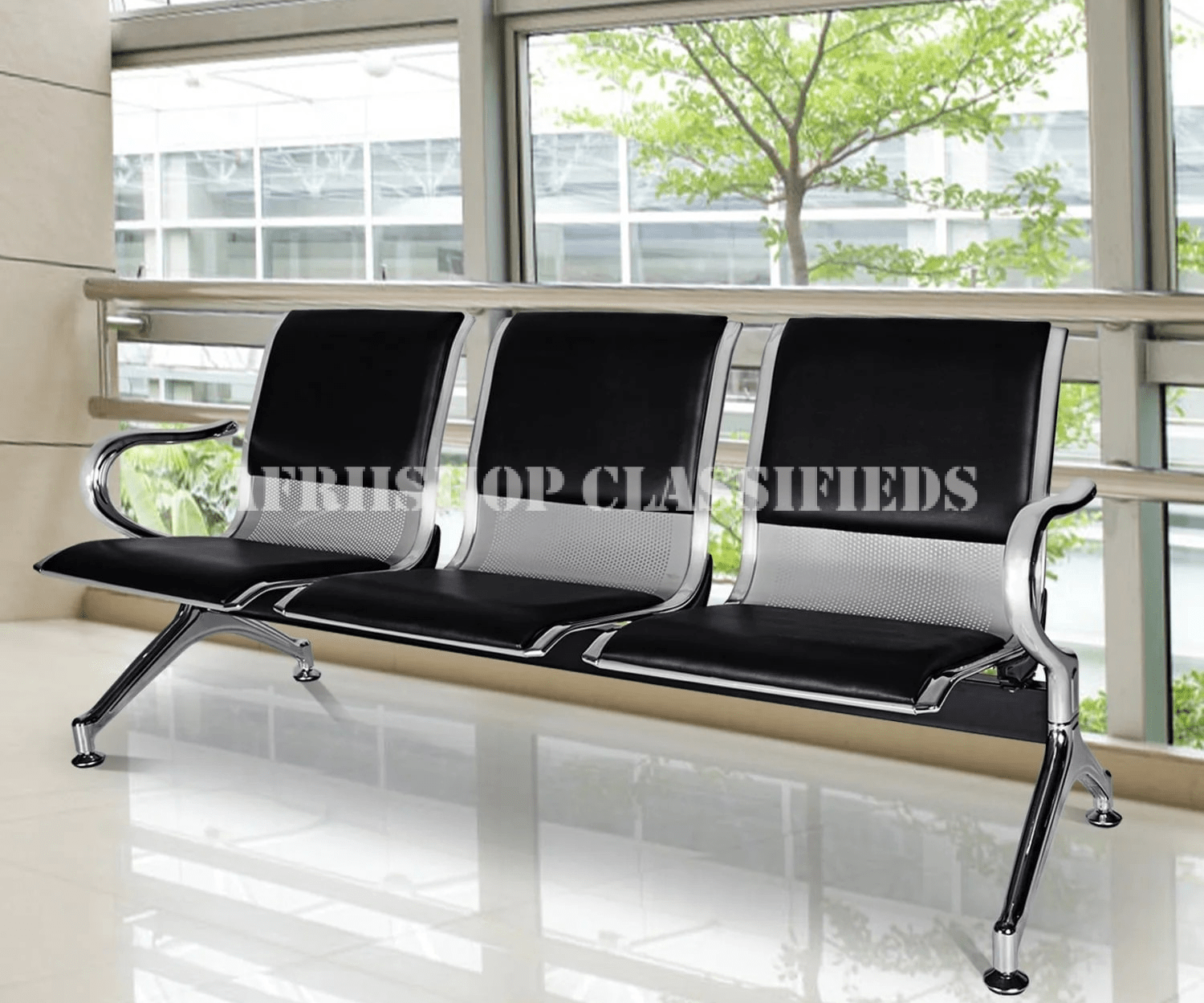 Reception Bench; 3 Link Office Reception Bench