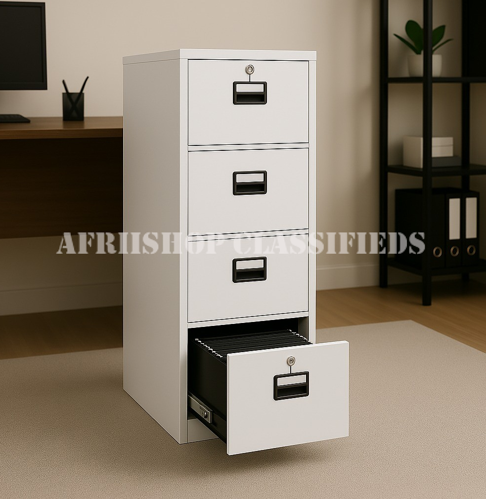 Office Cabinet; Steel 4 Drawer Office Cabinet
