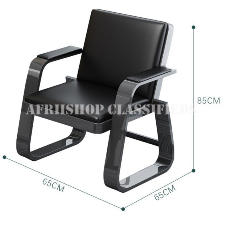 Office Sofa: 5 Seater Black Office Sofa