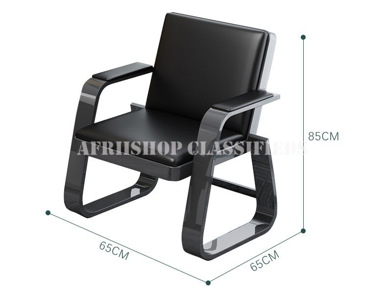 Office Sofa: 5 Seater Black Office Sofa