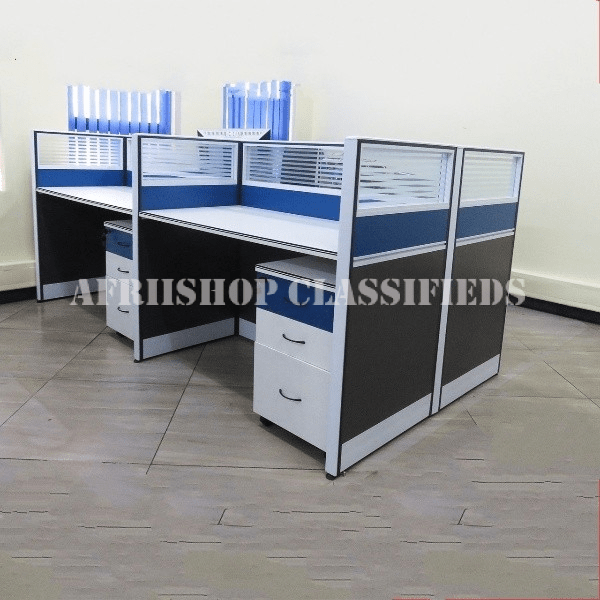 Office Workstation; 4-Way Modular Office Workstation