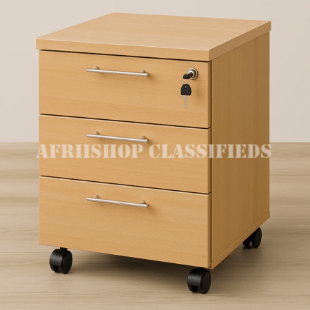 Office Cabinet; Wooden 3 Drawer Storage Cabinet